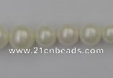 CSB401 15.5 inches 8mm - 16mm round shell pearl beads