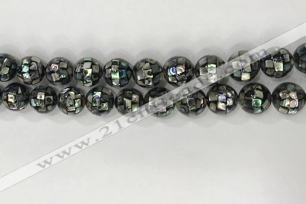 CSB4024 15.5 inches 12mm ball abalone shell beads wholesale