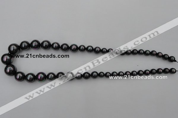 CSB404 15.5 inches 8mm - 16mm round shell pearl beads