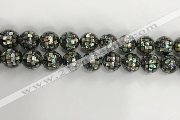 CSB4043 15.5 inches 16mm ball abalone shell beads wholesale