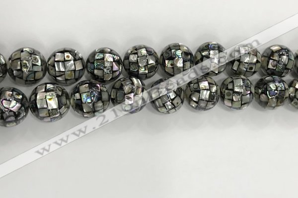 CSB4051 15.5 inches 18mm ball abalone shell beads wholesale