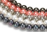 CSB41 16 inches 16mm round shell pearl beads Wholesale