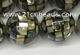 CSB4102 15.5 inches 14mm ball abalone shell beads wholesale