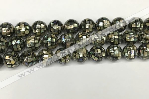 CSB4102 15.5 inches 14mm ball abalone shell beads wholesale