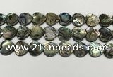 CSB4115 15.5 inches 16mm heart abalone shell beads wholesale