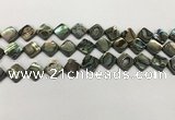 CSB4118 15.5 inches 8*8mm diamond abalone shell beads wholesale