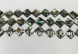 CSB4120 15.5 inches 12*12mm diamond abalone shell beads wholesale