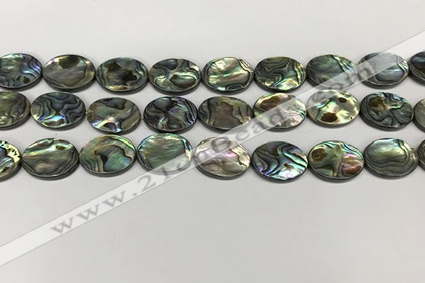 CSB4128 15.5 inches 12*16mm oval abalone shell beads wholesale