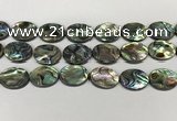 CSB4132 15.5 inches 18*25mm oval abalone shell beads wholesale