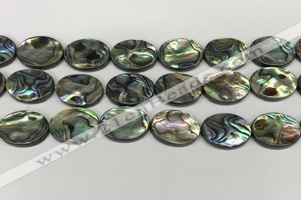 CSB4132 15.5 inches 18*25mm oval abalone shell beads wholesale