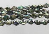 CSB4138 15.5 inches 13*18mm flat teardrop abalone shell beads