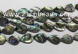 CSB4140 15.5 inches 18*25mm flat teardrop abalone shell beads