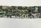 CSB4146 15.5 inches 14*14mm square abalone shell beads wholesale