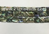 CSB4147 15.5 inches 16*16mm square abalone shell beads wholesale