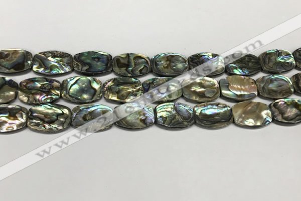 CSB4161 15.5 inches 12*16mm flat drum abalone shell beads wholesale