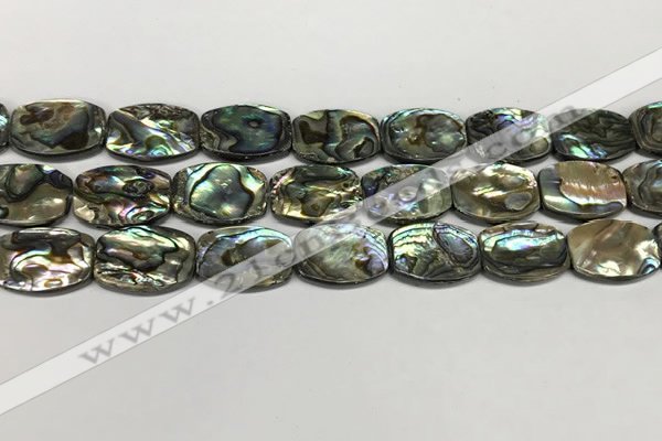 CSB4162 15.5 inches 13*18mm flat drum abalone shell beads wholesale