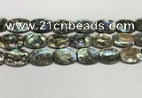 CSB4164 15.5 inches 18*25mm flat drum abalone shell beads wholesale