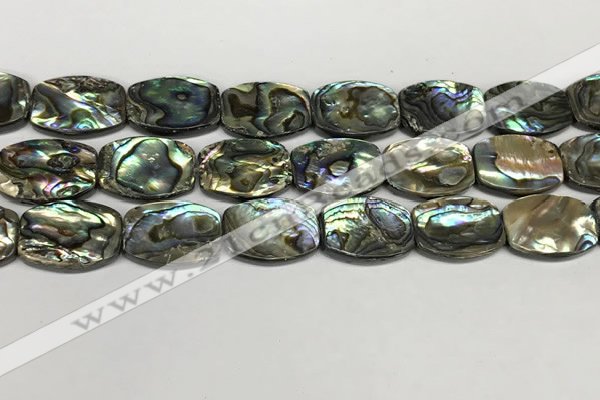 CSB4164 15.5 inches 18*25mm flat drum abalone shell beads wholesale