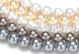 CSB49 16 inches 12mm round shell pearl beads Wholesale