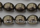 CSB585 15.5 inches 13*16mm whorl oval shell pearl beads