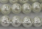 CSB620 15.5 inches 14mm whorl round shell pearl beads