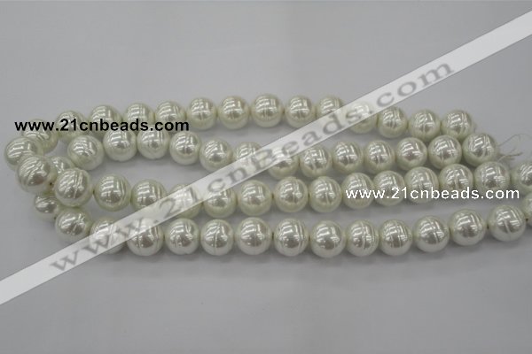 CSB620 15.5 inches 14mm whorl round shell pearl beads