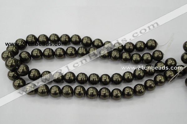 CSB622 15.5 inches 14mm whorl round shell pearl beads