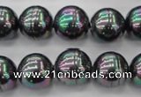 CSB626 15.5 inches 14mm whorl round shell pearl beads