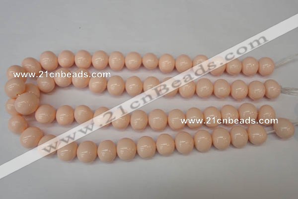 CSB810 15.5 inches 13*15mm oval shell pearl beads wholesale