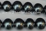 CSB817 15.5 inches 13*15mm oval shell pearl beads wholesale