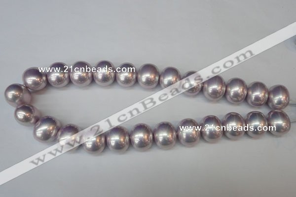 CSB830 15.5 inches 16*19mm oval shell pearl beads wholesale