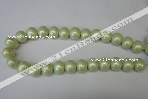 CSB831 15.5 inches 16*19mm oval shell pearl beads wholesale