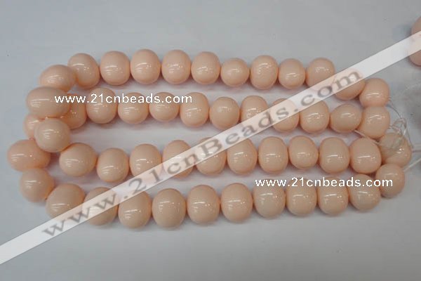 CSB834 15.5 inches 16*19mm oval shell pearl beads wholesale