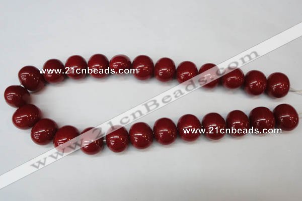 CSB835 15.5 inches 16*19mm oval shell pearl beads wholesale