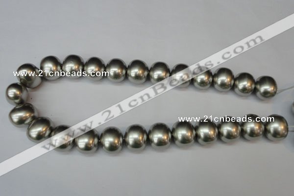 CSB836 15.5 inches 16*19mm oval shell pearl beads wholesale