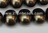 CSB837 15.5 inches 16*19mm oval shell pearl beads wholesale