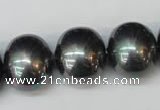 CSB838 15.5 inches 16*19mm oval shell pearl beads wholesale