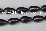 CSB856 15.5 inches 8*14mm teardrop shell pearl beads wholesale