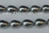 CSB860 15.5 inches 10*12mm teardrop shell pearl beads wholesale