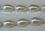 CSB864 15.5 inches 9*16mm teardrop shell pearl beads wholesale