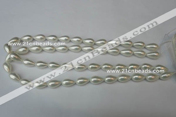 CSB864 15.5 inches 9*16mm teardrop shell pearl beads wholesale