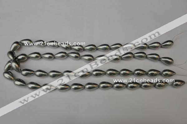 CSB865 15.5 inches 9*16mm teardrop shell pearl beads wholesale