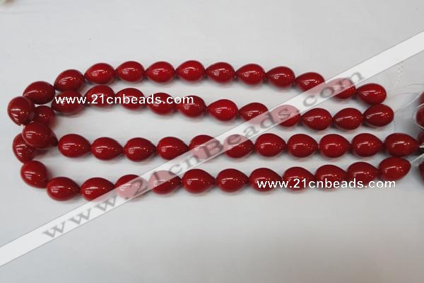 CSB869 15.5 inches 12*16mm teardrop shell pearl beads wholesale