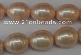 CSB886 15.5 inches 13*16mm whorl teardrop shell pearl beads wholesale