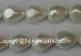 CSB890 15.5 inches 12*14mm teardrop shell pearl beads wholesale