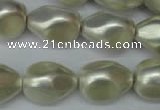 CSB893 15.5 inches 15*20mm teardrop shell pearl beads wholesale