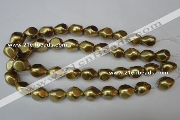 CSB894 15.5 inches 15*20mm teardrop shell pearl beads wholesale