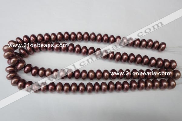 CSB906 15.5 inches 8*12mm rondelle shell pearl beads wholesale