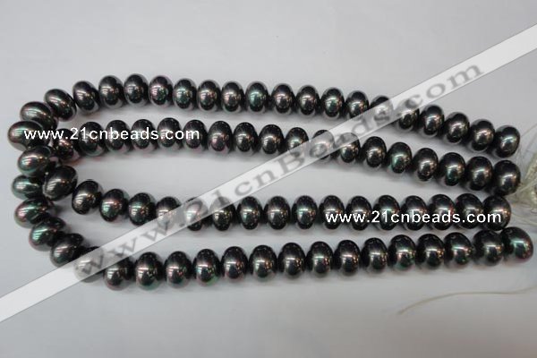 CSB909 15.5 inches 10*14mm rondelle shell pearl beads wholesale