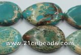 CSE14 15.5 inches 22*30mm flat teardrop natural sea sediment jasper beads